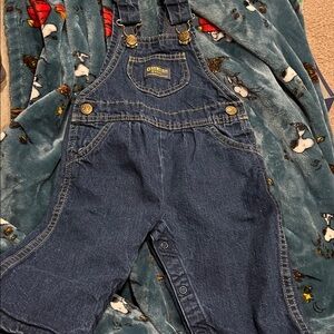 B1 2t Vintage OshKosh B'gosh Classic Denim Overalls